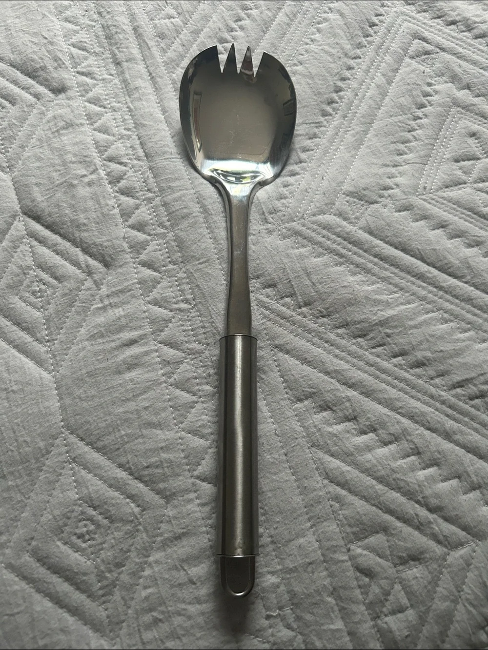 Vintage Dansko 18/8 Stainless Steel Satin Salad 2 Serving Glossy Spoon Set: